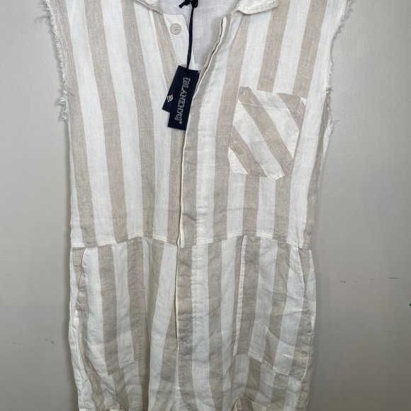 NWT Blank NYC Changing Lanes Linen Romper - Picture 7 of 10
